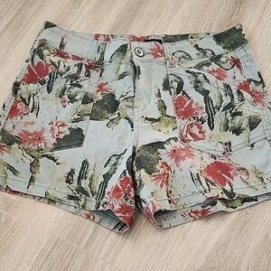 Supplies | Floral Patterned Women's Jean Shorts